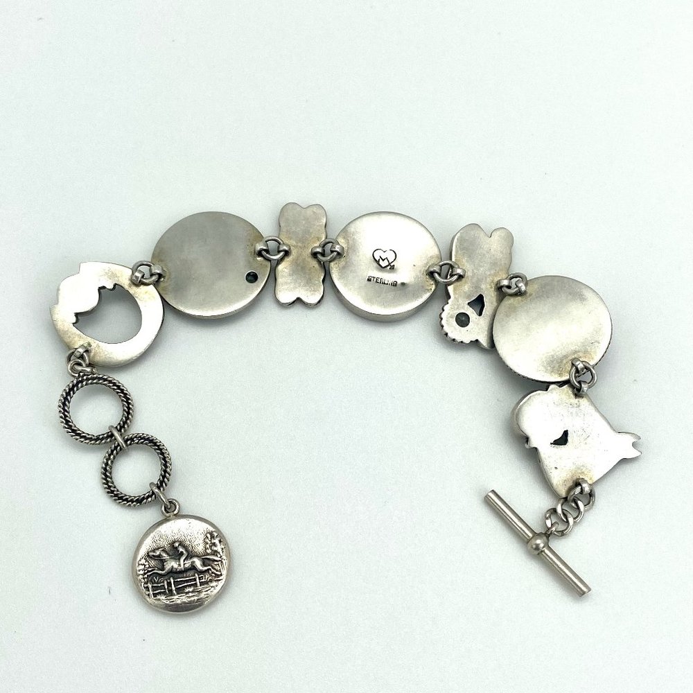 Mars & Valentine Equestrian Bracelet with Vintage Links - Picture 2 of 2